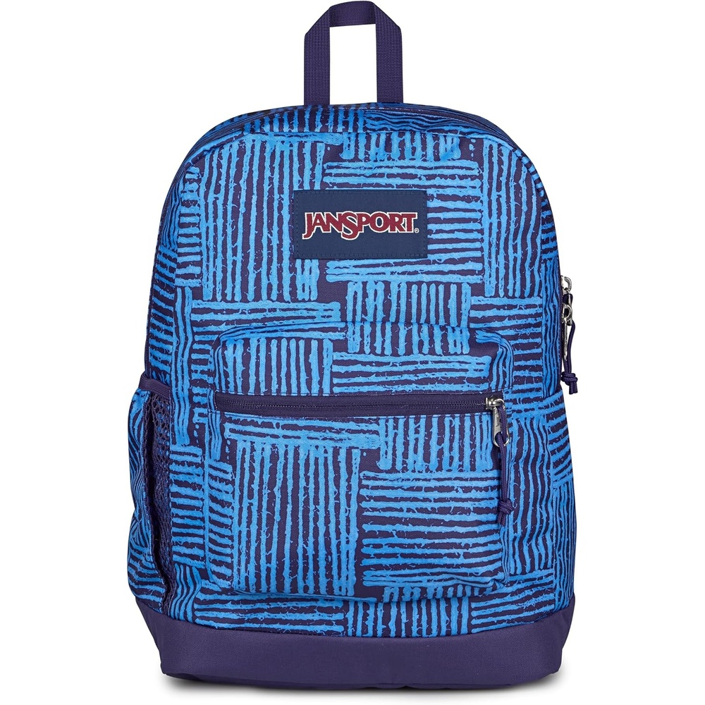 image:imageJanSport Cross Town Plus Backpack Large Main Compartment Side Water Bottle Pocket 15Inch Padded Laptop Sleeve Emerald PoolThreaded