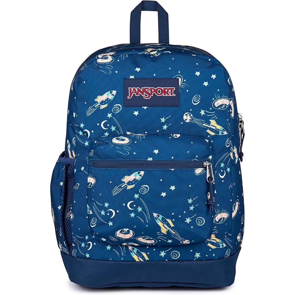 image:imageJanSport Cross Town Plus Backpack Large Main Compartment Side Water Bottle Pocket 15Inch Padded Laptop Sleeve Emerald PoolVortex Voyage