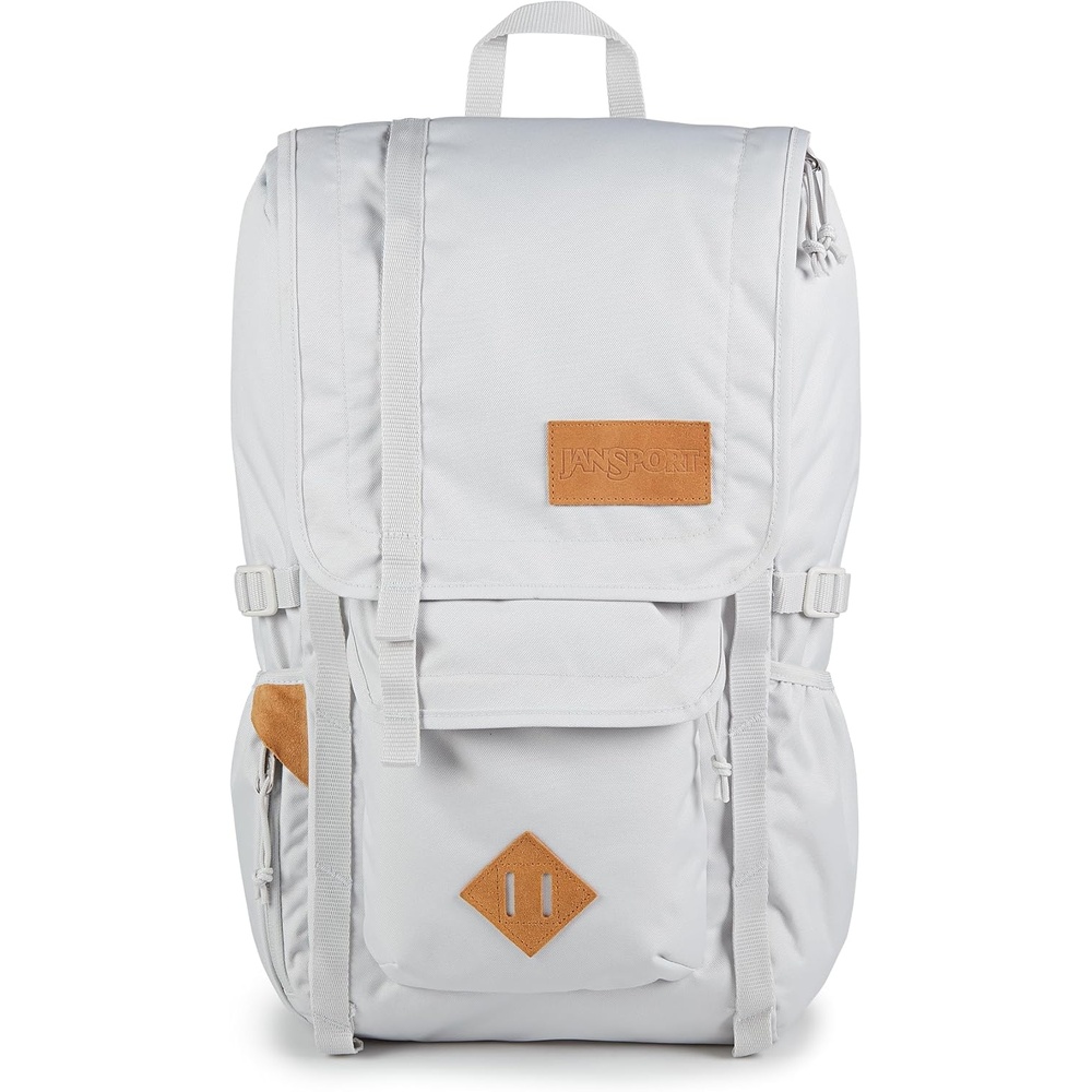 image:imageJanSport Hatchet Backpack 15inch Padded Laptop Compartment Dual Water Bottle Pockets Side Compression Straps Cargo GreenOyster Mushroom