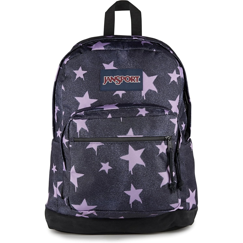 image:imageJanSport Right Pack Backpack Durable Daypack with Padded 15 Laptop Sleeve Spacious Main Compartment amp Integrated Water Bottle Pocket Sprayed Stars Pastel LilacSprayed Stars Pastel Lilac