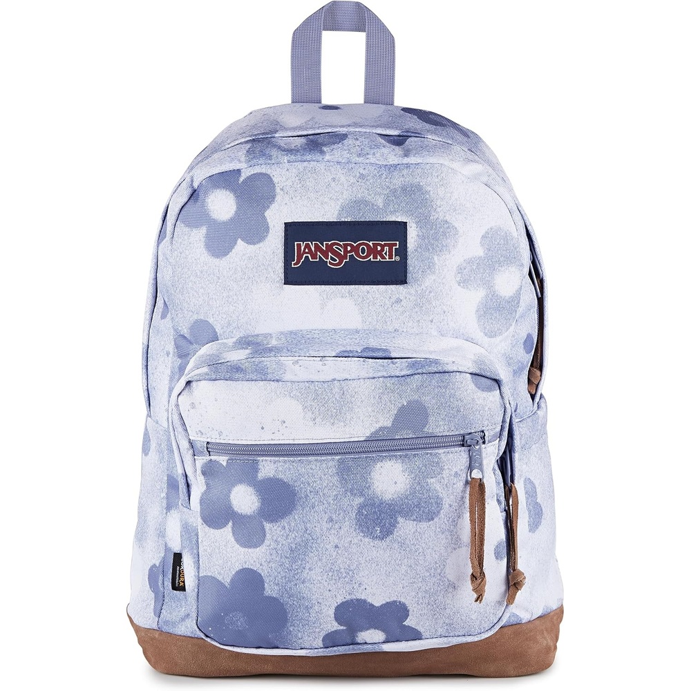image:imageJanSport Right Pack Backpack Durable Daypack with Padded 15 Laptop Sleeve Spacious Main Compartment amp Integrated Water Bottle Pocket Sprayed Stars Pastel LilacGraffitied