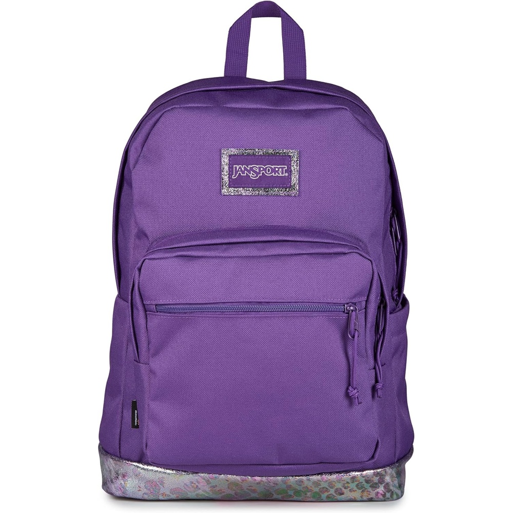 image:imageJanSport Right Pack Expressions Backpack Travel Work or Laptop Bag Curry CorduroyBog Glam Suede Grape JellyPurplePink