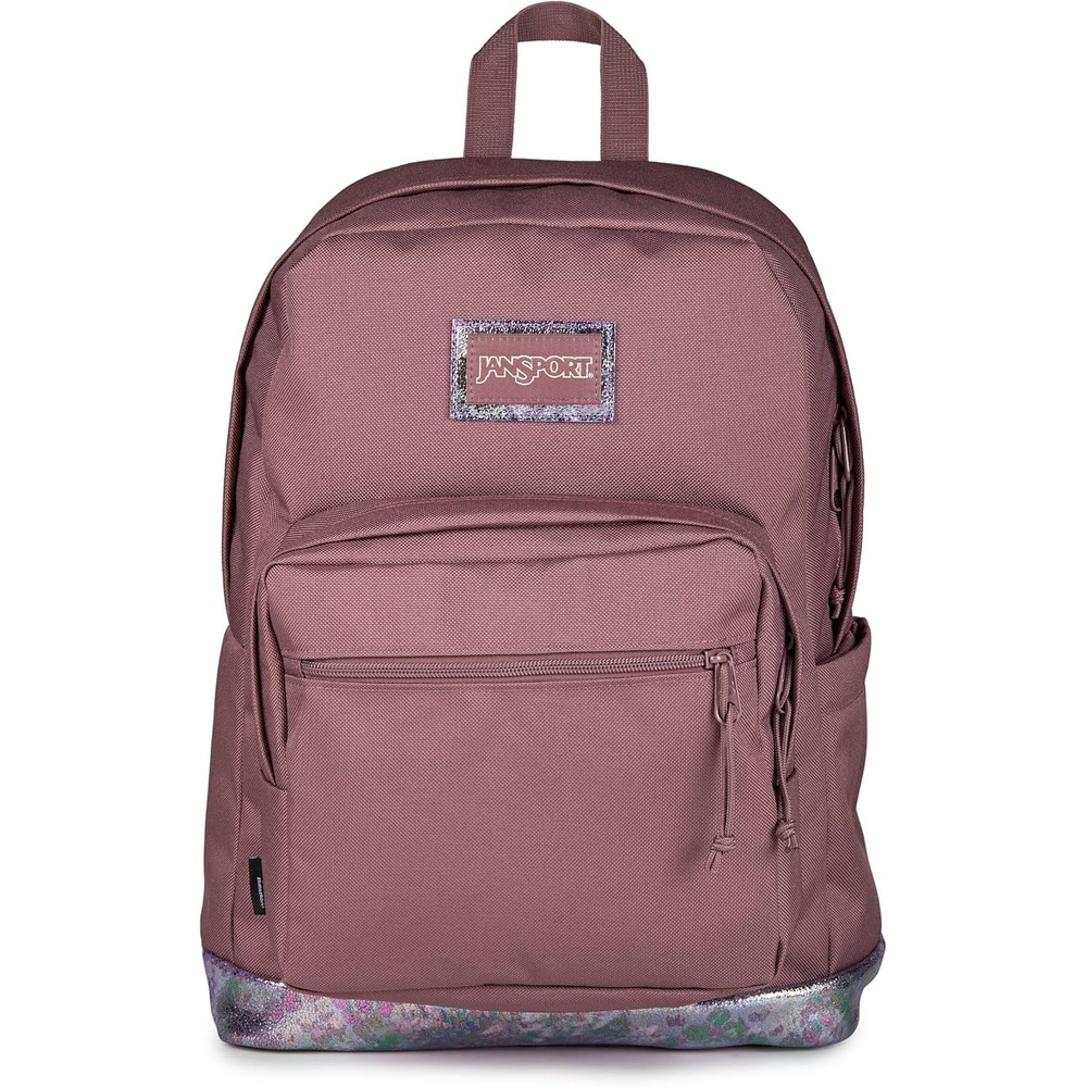 image:imageJanSport Right Pack Expressions Backpack Travel Work or Laptop Bag Curry CorduroyBog Glam Suede Mahogany HazeBrnPink