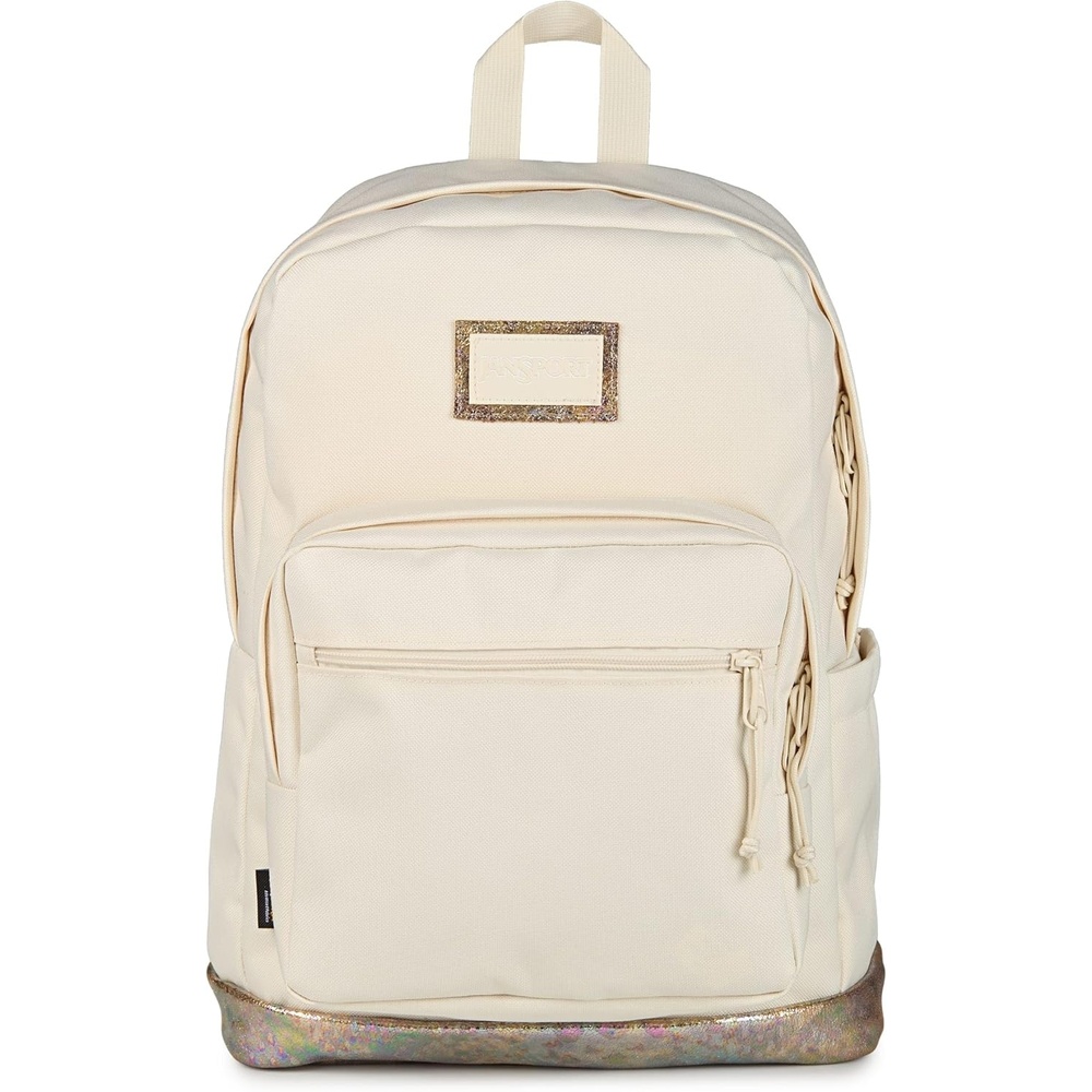image:imageJanSport Right Pack Expressions Backpack Travel Work or Laptop Bag Curry CorduroyBog Glam Suede Moon FlowerBrown