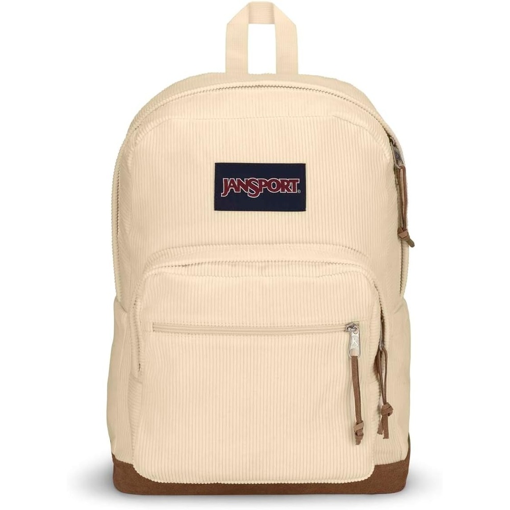 image:imageJanSport Right Pack Expressions Backpack Travel Work or Laptop Bag Curry CorduroyCoconut Corduroy