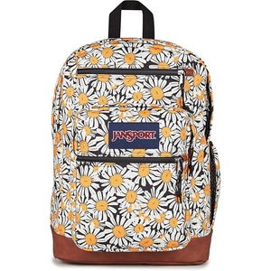 JanSport Cool Backpack, with 15-inch Laptop Sleeve – Large Computer Bag Rucksack with 2 Compartments, Ergonomic Straps, Russet Red(Daisy Dreamscape)