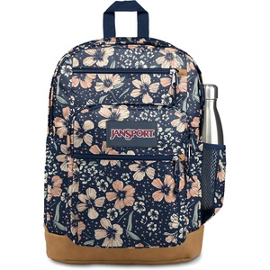 JanSport Cool Backpack, with 15-inch Laptop Sleeve – Large Computer Bag Rucksack with 2 Compartments, Ergonomic Straps, Russet Red(Fields of Paradise)