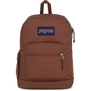 JanSport Cross Town Plus Backpack – Large Main Compartment, Side Water Bottle Pocket, 15-Inch Padded Laptop Sleeve – Emerald Pool(Basic Brown)