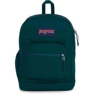 JanSport Cross Town Plus Backpack – Large Main Compartment, Side Water Bottle Pocket, 15-Inch Padded Laptop Sleeve – Emerald Pool(Deep Juniper)