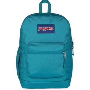 JanSport Cross Town Plus Backpack – Large Main Compartment, Side Water Bottle Pocket, 15-Inch Padded Laptop Sleeve – Emerald Pool(Emerald Pool)