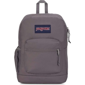 JanSport Cross Town Plus Backpack – Large Main Compartment, Side Water Bottle Pocket, 15-Inch Padded Laptop Sleeve – Emerald Pool(Graphite Grey)