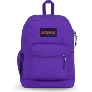 JanSport Cross Town Plus Backpack – Large Main Compartment, Side Water Bottle Pocket, 15-Inch Padded Laptop Sleeve – Emerald Pool(Party Plum)