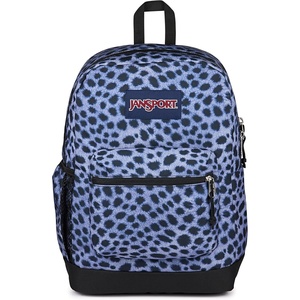 JanSport Cross Town Plus Backpack – Large Main Compartment, Side Water Bottle Pocket, 15-Inch Padded Laptop Sleeve – Emerald Pool(Surreal Spots)