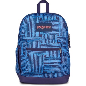 JanSport Cross Town Plus Backpack – Large Main Compartment, Side Water Bottle Pocket, 15-Inch Padded Laptop Sleeve – Emerald Pool(Threaded)