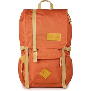 JanSport Hatchet Backpack – 15-inch Padded Laptop Compartment, Dual Water Bottle Pockets, Side Compression Straps, Cargo Green(Dune Red)