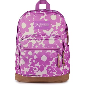 JanSport Right Pack Backpack – Durable Daypack with Padded 15″ Laptop Sleeve, Spacious Main Compartment & Integrated Water Bottle Pocket, Sprayed Stars Pastel Lilac(Blossom Bae Pink)