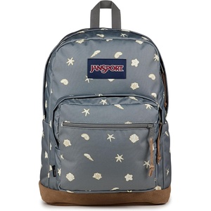 JanSport Right Pack Backpack – Durable Daypack with Padded 15″ Laptop Sleeve, Spacious Main Compartment & Integrated Water Bottle Pocket, Sprayed Stars Pastel Lilac(Shell Yes​ Grey)