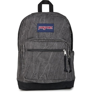 JanSport Right Pack Expressions Backpack – Travel, Work, or Laptop Bag – Curry Corduroy(Aged Canvas Black/Oxford/Black)