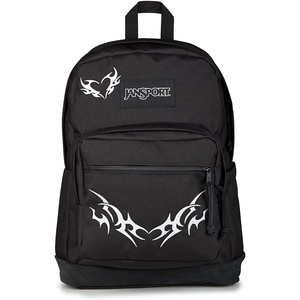 JanSport Right Pack Expressions Backpack – Travel, Work, or Laptop Bag – Curry Corduroy(Cyber Sigil Black/Cream/Black)