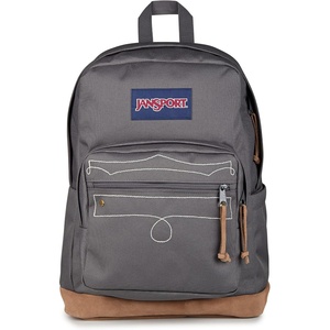 JanSport Right Pack Expressions Backpack – Travel, Work, or Laptop Bag – Curry Corduroy(Westbound Embroidery Smokey Grit/Oxford/Tan)