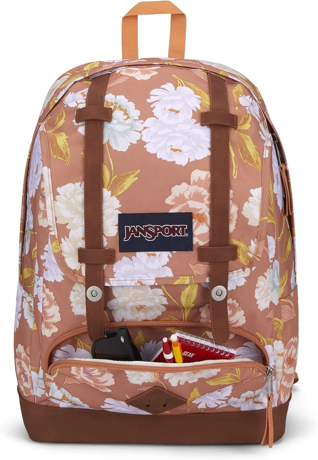 image:imageJanSport Cortlandt Laptop Backpack Russet Red 15 Laptop SleeveSynthetic Leather Shoulder Computer Bag with Large Compartment Padded Straps Rucksack for Men WomenAutumn Tapestry