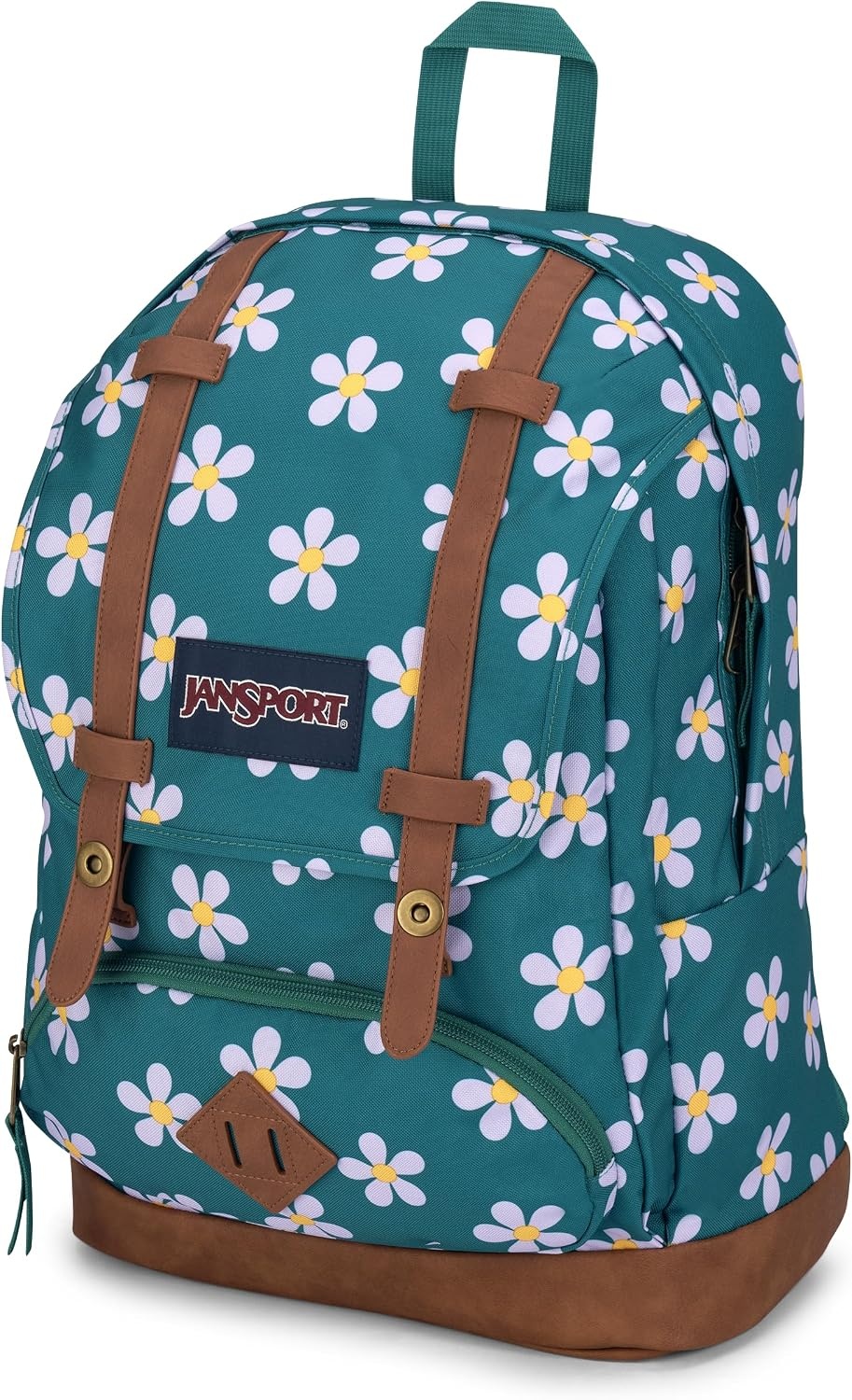image:imageJanSport Cortlandt Laptop Backpack Russet Red 15 Laptop SleeveSynthetic Leather Shoulder Computer Bag with Large Compartment Padded Straps Rucksack for Men WomenPrecious Petals