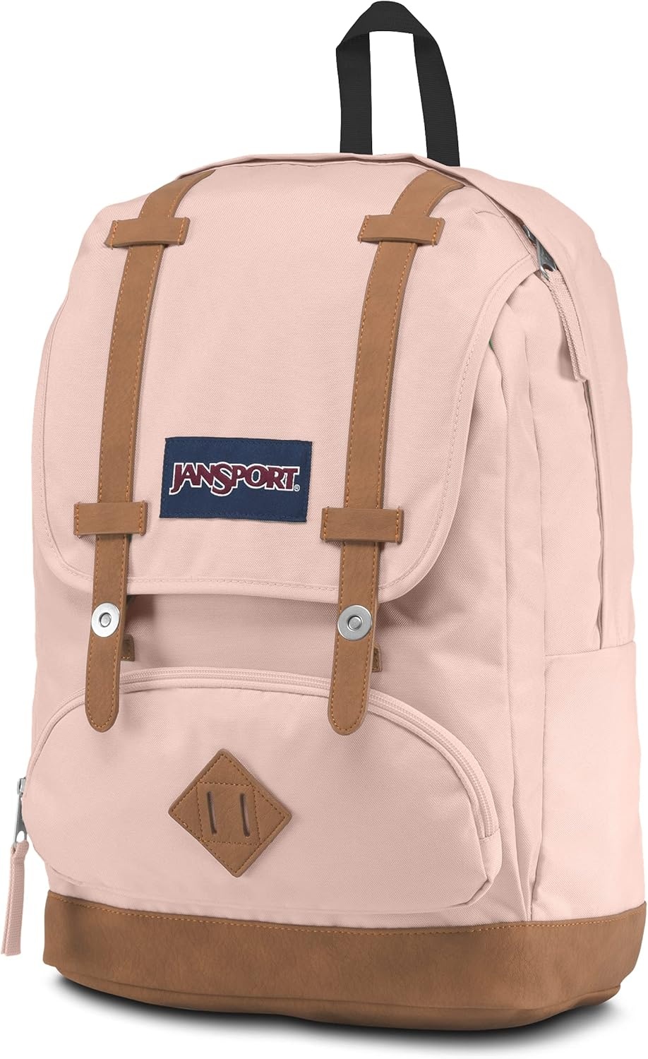 image:imageJanSport Cortlandt Laptop Backpack Russet Red 15 Laptop SleeveSynthetic Leather Shoulder Computer Bag with Large Compartment Padded Straps Rucksack for Men WomenMisty Rose