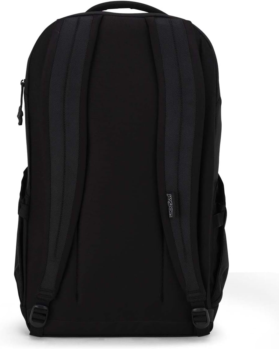 image:imageJanSport Station Pack Large Backpack with Padded Laptop Sleeve Dual Water Bottle Pockets and Loft Pocket BlackBlack