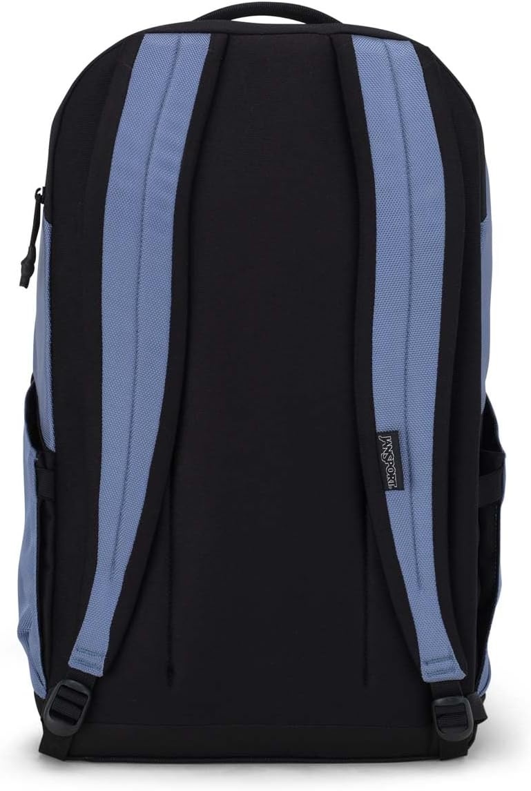 image:imageJanSport Station Pack Large Backpack with Padded Laptop Sleeve Dual Water Bottle Pockets and Loft Pocket BlackElemental Blue