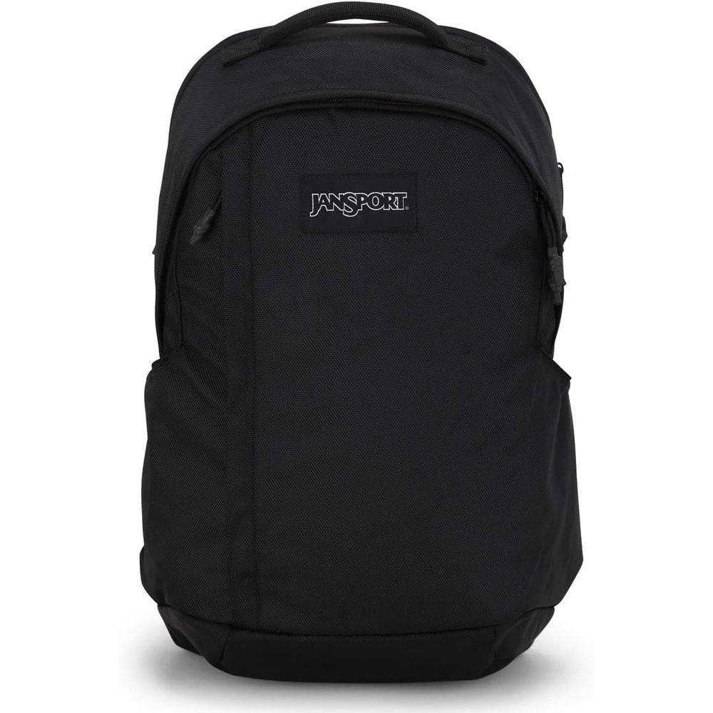 image:imageJanSport Station Pack Large Backpack with Padded Laptop Sleeve Dual Water Bottle Pockets and Loft Pocket BlackBlack