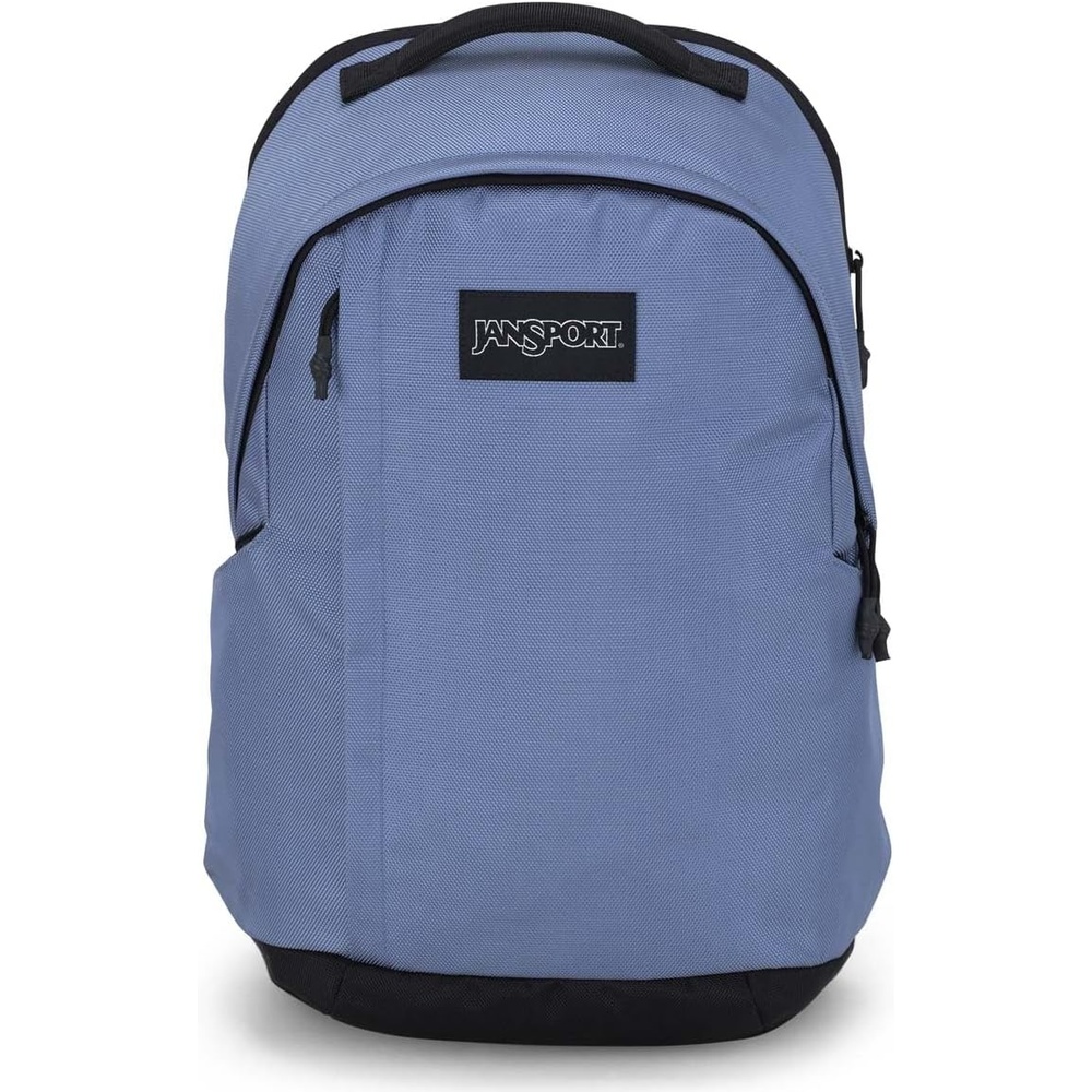image:imageJanSport Station Pack Large Backpack with Padded Laptop Sleeve Dual Water Bottle Pockets and Loft Pocket BlackElemental Blue