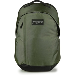 JanSport Station Pack – Large Backpack with Padded Laptop Sleeve, Dual Water Bottle Pockets, and Loft Pocket, Black(Cargo Green)