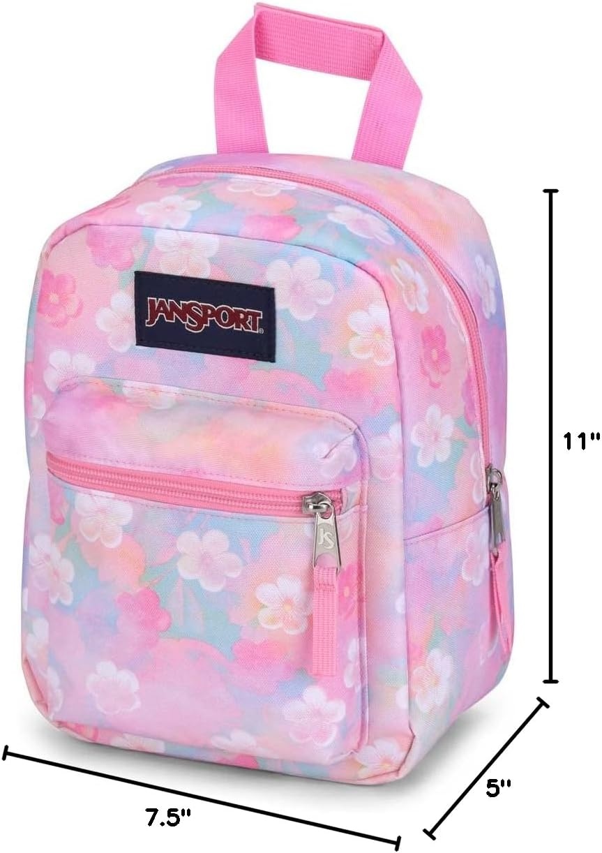 image:imageJanSport Big Break Insulated Lunch Bag Small SoftSided Cooler Ideal for Class Work or Meal Prep Bad BowsNeon Daisy