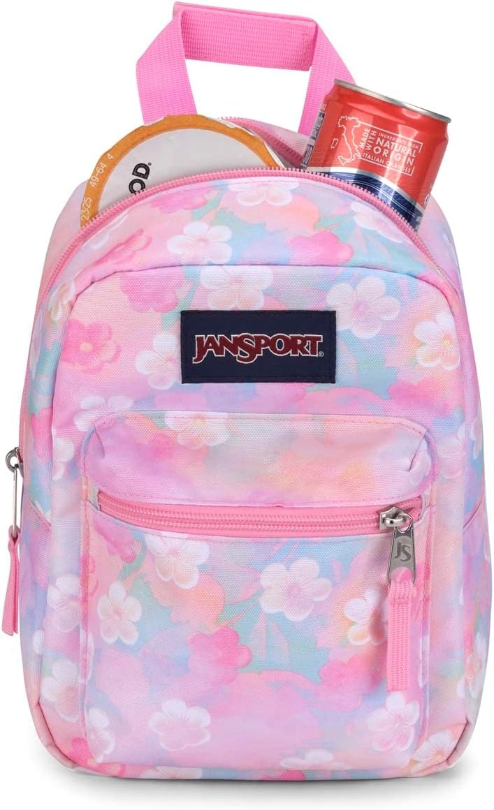 image:imageJanSport Big Break Insulated Lunch Bag Small SoftSided Cooler Ideal for Class Work or Meal Prep Bad BowsNeon Daisy