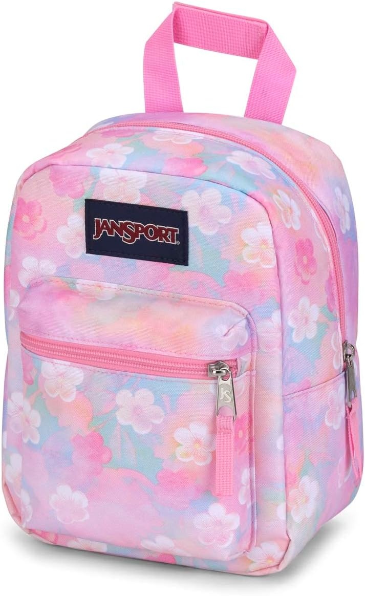 image:imageJanSport Big Break Insulated Lunch Bag Small SoftSided Cooler Ideal for Class Work or Meal Prep Bad BowsNeon Daisy