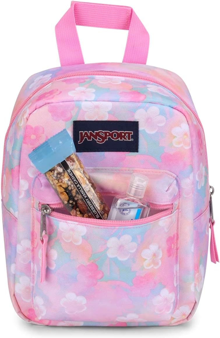 image:imageJanSport Big Break Insulated Lunch Bag Small SoftSided Cooler Ideal for Class Work or Meal Prep Bad BowsNeon Daisy