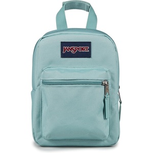 JanSport Big Break Insulated Lunch Bag – Small Soft-Sided Cooler Ideal for Class, Work, or Meal Prep, Bad Bows(Faded Sage)