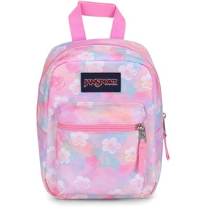 JanSport Big Break Insulated Lunch Bag – Small Soft-Sided Cooler Ideal for Class, Work, or Meal Prep, Bad Bows(Neon Daisy)