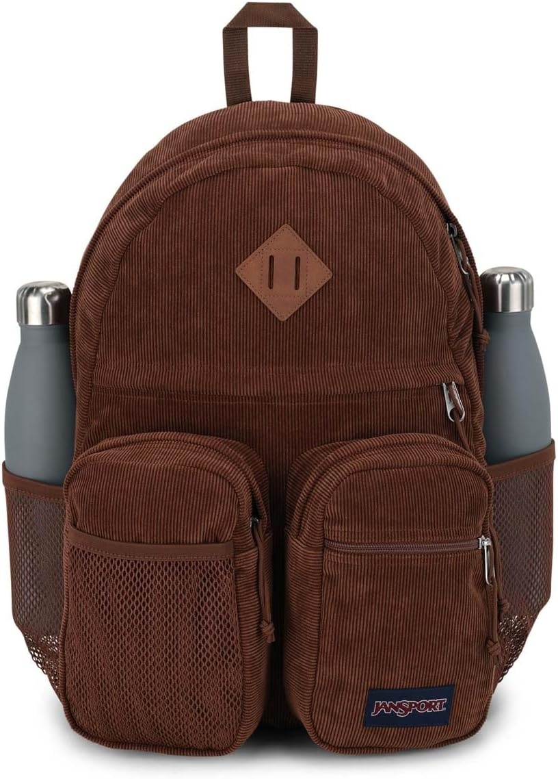 image:imageJanSport Granby Remix Backpack Work Travel or Laptop Bookbag Travertine CorduroyBasic Brown Corduroy