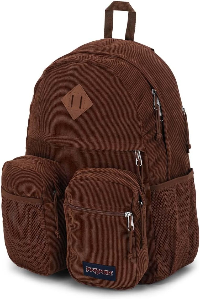 image:imageJanSport Granby Remix Backpack Work Travel or Laptop Bookbag Travertine CorduroyBasic Brown Corduroy