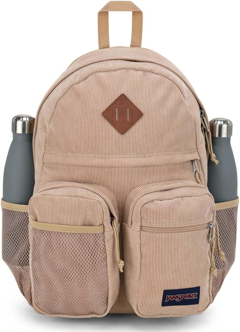 image:imageJanSport Granby Remix Backpack Work Travel or Laptop Bookbag Travertine CorduroyTravertine Corduroy