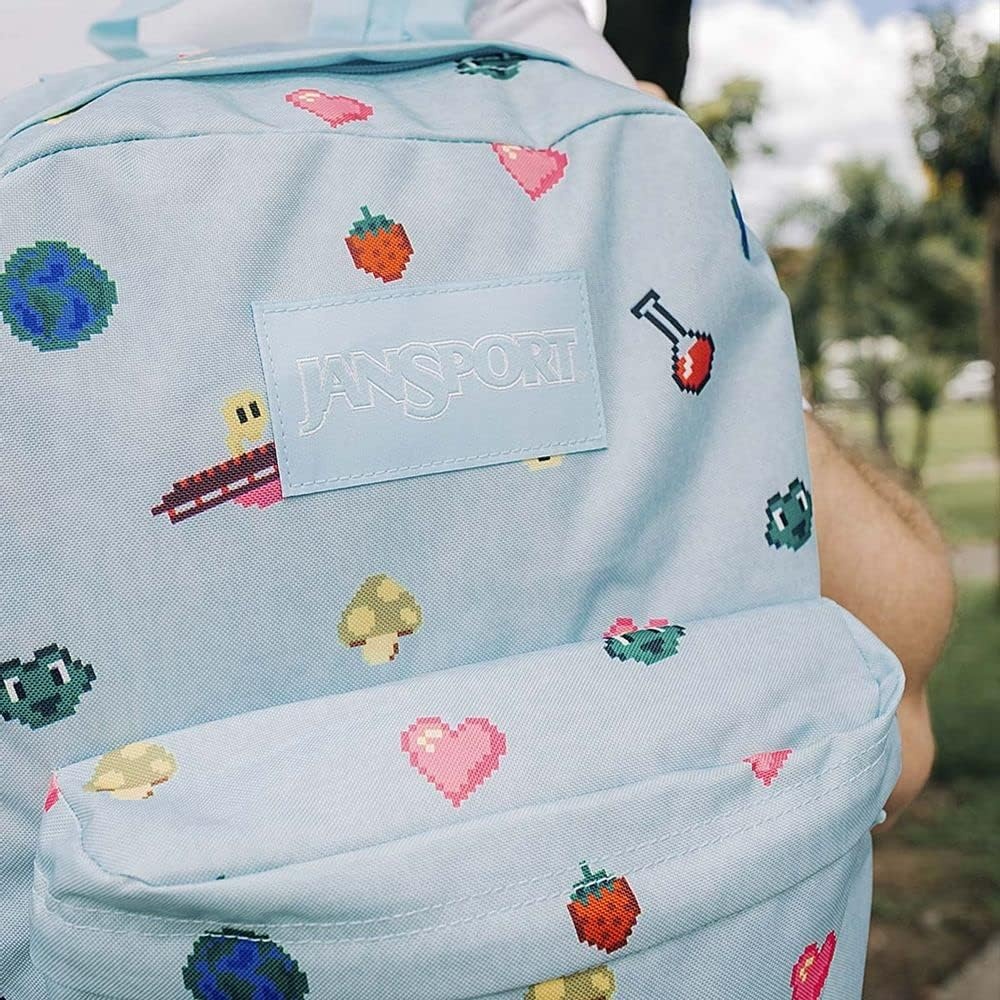 image:imageJanSport SuperBreak One Backpack Durable Lightweight Bag with 1 Main Compartment Front Utility Pocket with Builtin Organizer Premium Backpack Cyberspace GalaxyPixel Party