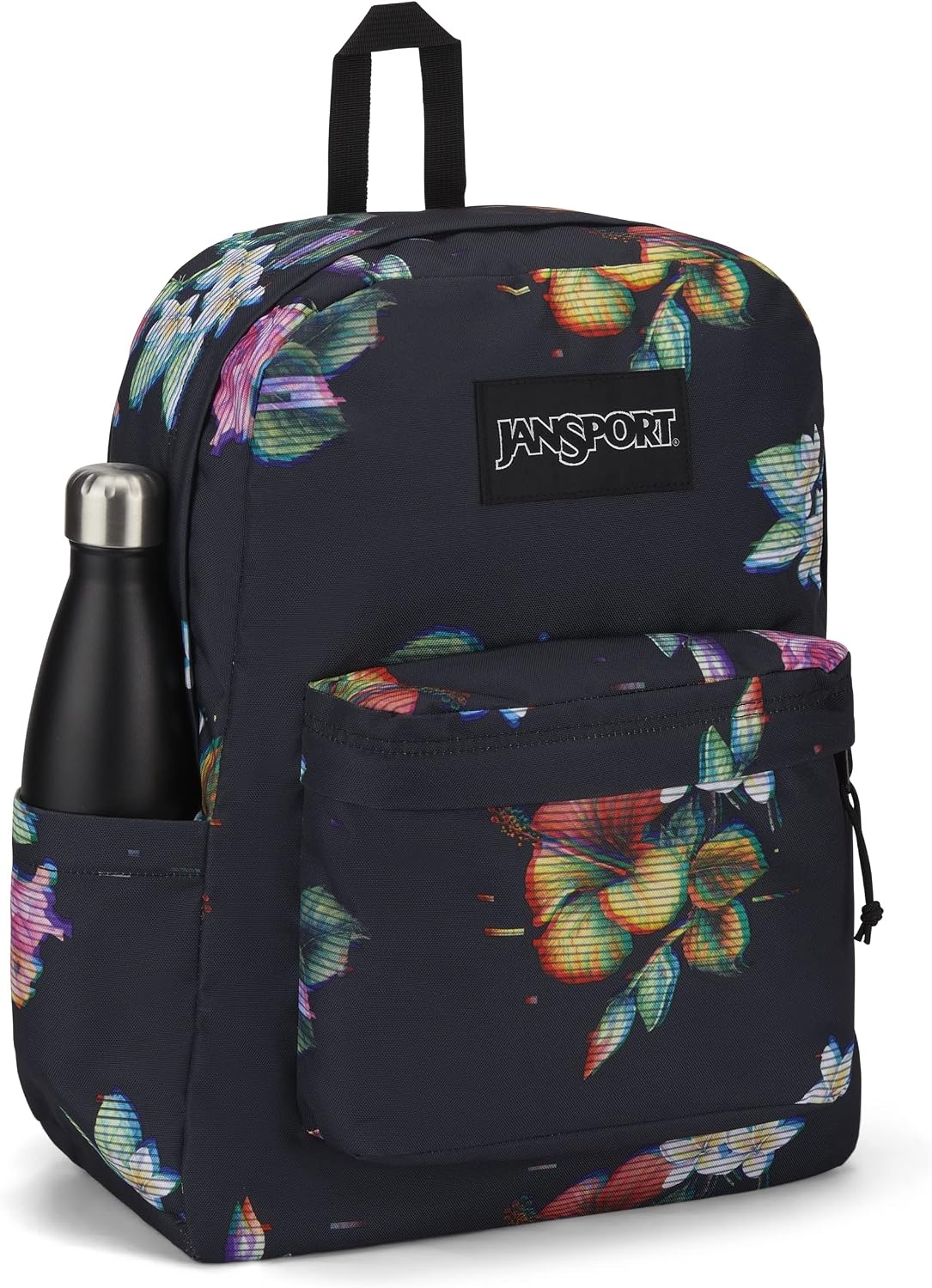 image:imageJanSport SuperBreak One Backpack Durable Lightweight Bag with 1 Main Compartment Front Utility Pocket with Builtin Organizer Premium Backpack Cyberspace GalaxyFloral Glitch