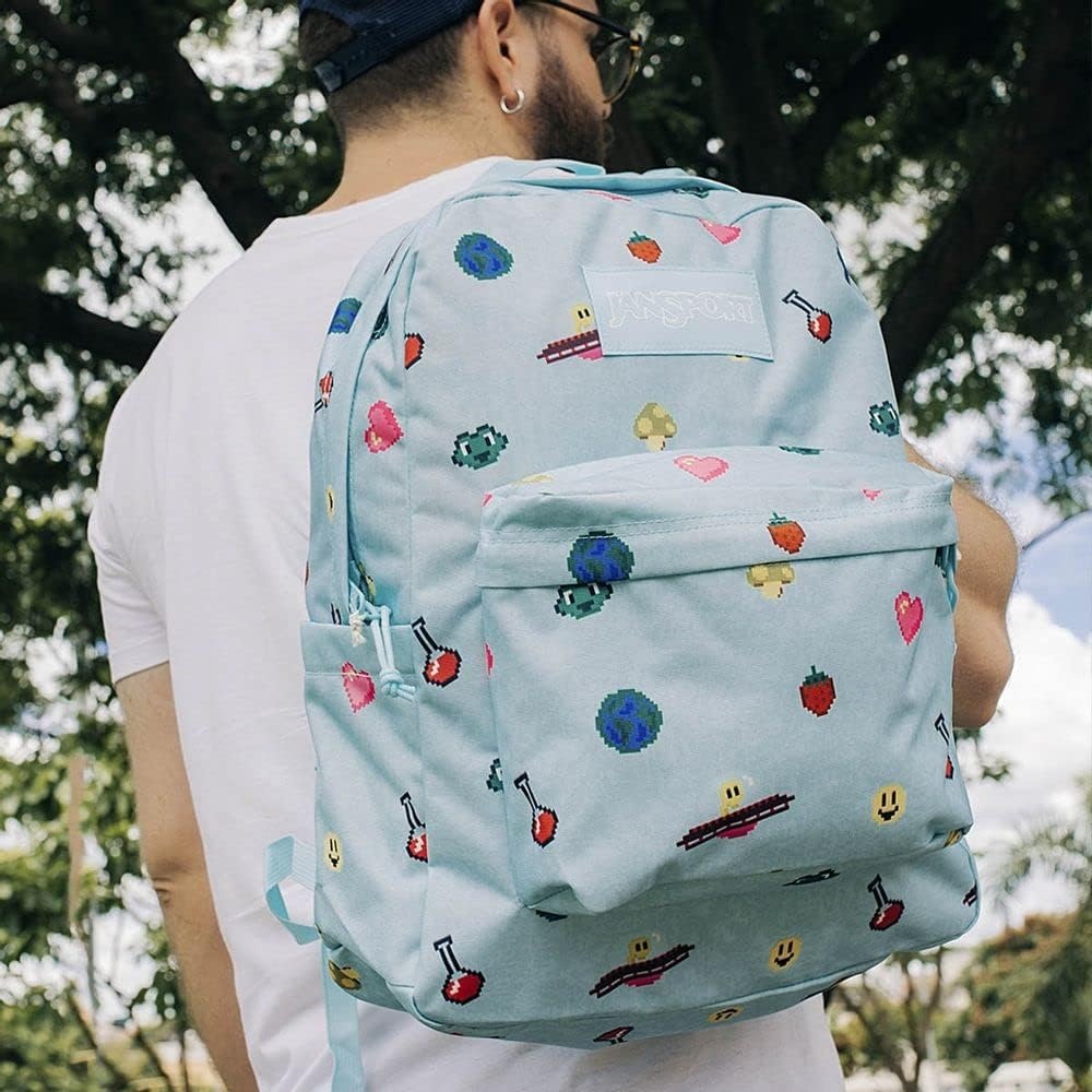 image:imageJanSport SuperBreak One Backpack Durable Lightweight Bag with 1 Main Compartment Front Utility Pocket with Builtin Organizer Premium Backpack Cyberspace GalaxyPixel Party