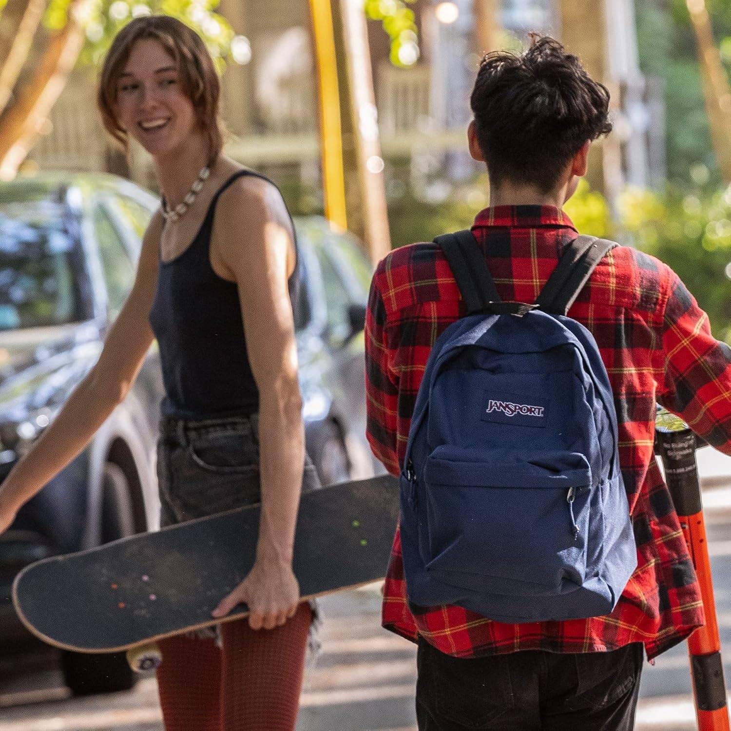 image:imageJanSport SuperBreak One Backpack Durable Lightweight Bag with 1 Main Compartment Front Utility Pocket with Builtin Organizer Premium Backpack Cyberspace GalaxyPrecious Petals
