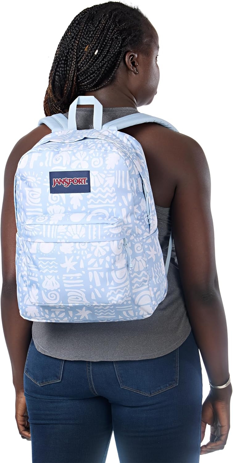 image:imageJanSport SuperBreak Plus Backpack with Padded 15inch Laptop Sleeve and Integrated Bottle Pocket Spacious and Durable Daypack for Work and Travel Coastal CuriositiesCoastal Curiosities