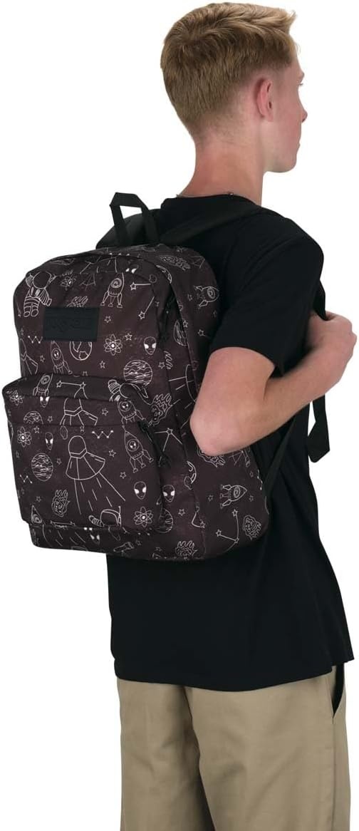 image:imageJanSport SuperBreak Plus Backpack with Padded 15inch Laptop Sleeve and Integrated Bottle Pocket Spacious and Durable Daypack for Work and Travel Coastal CuriositiesCosmic City
