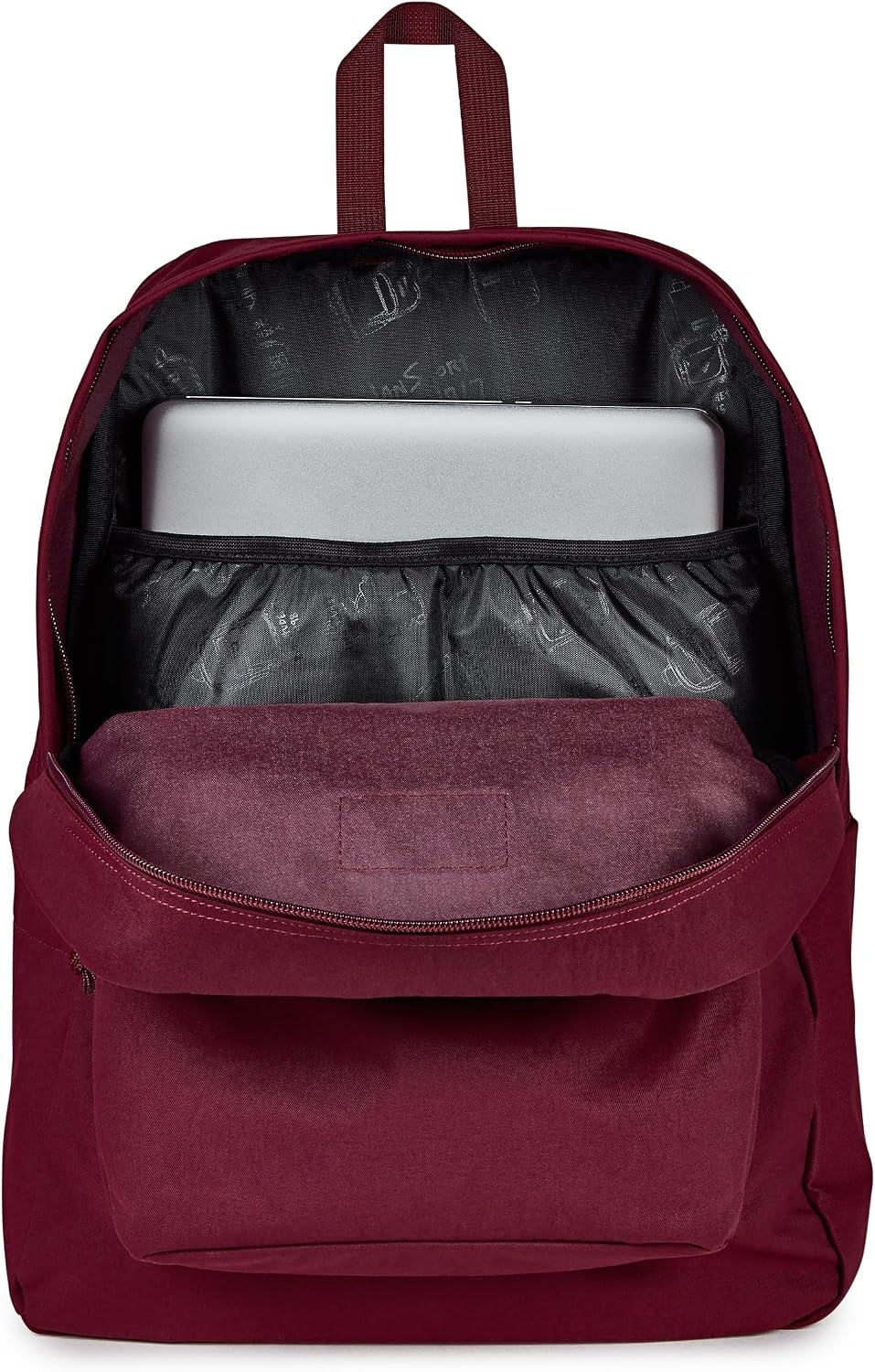 image:imageJanSport Superbreak Plus FX Backpack Work Travel or Laptop Bag with Water Bottle Pocket Surreal Corduroy CoconutCherry LacquerCherry L