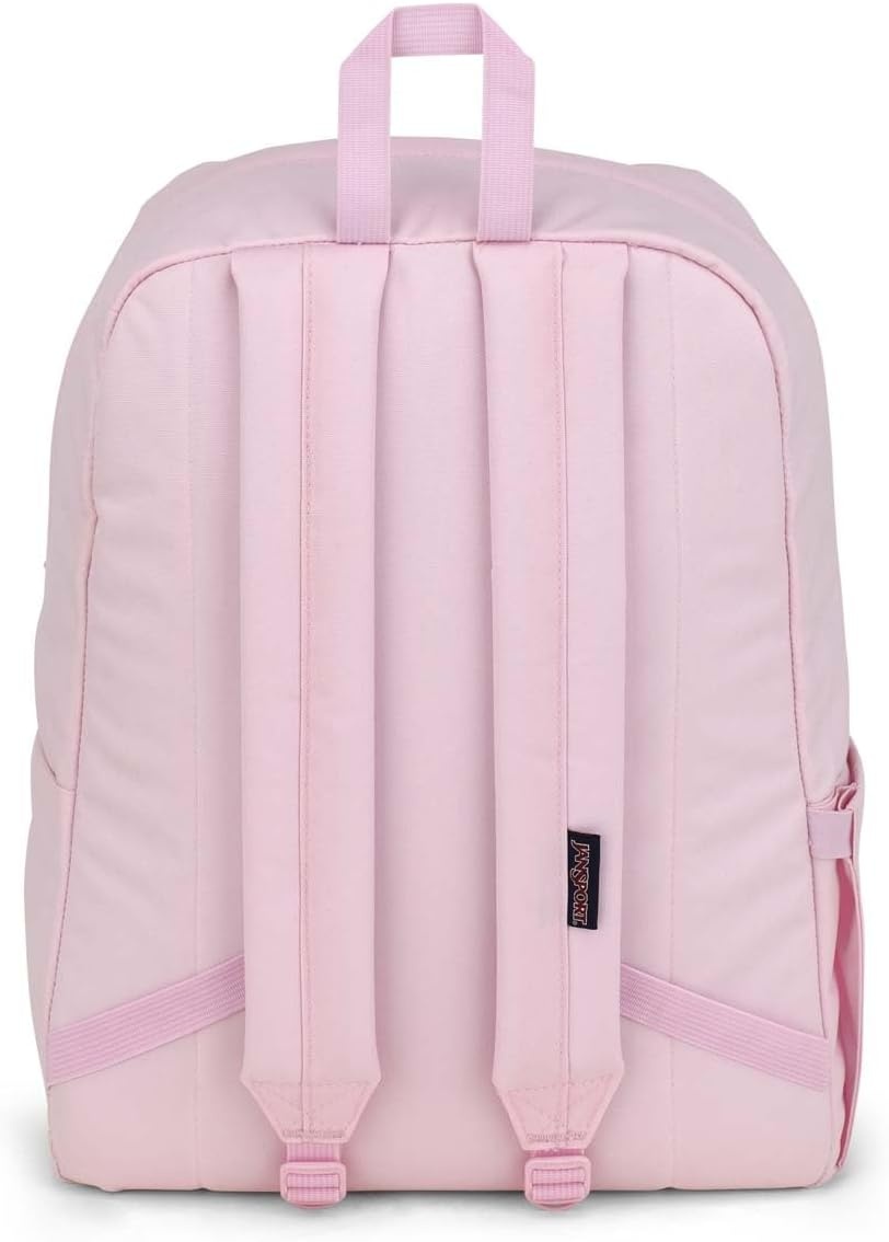 image:imageJanSport Superbreak Plus FX Backpack Work Travel or Laptop Bag with Water Bottle Pocket Surreal Corduroy CoconutEmbroidered Bows