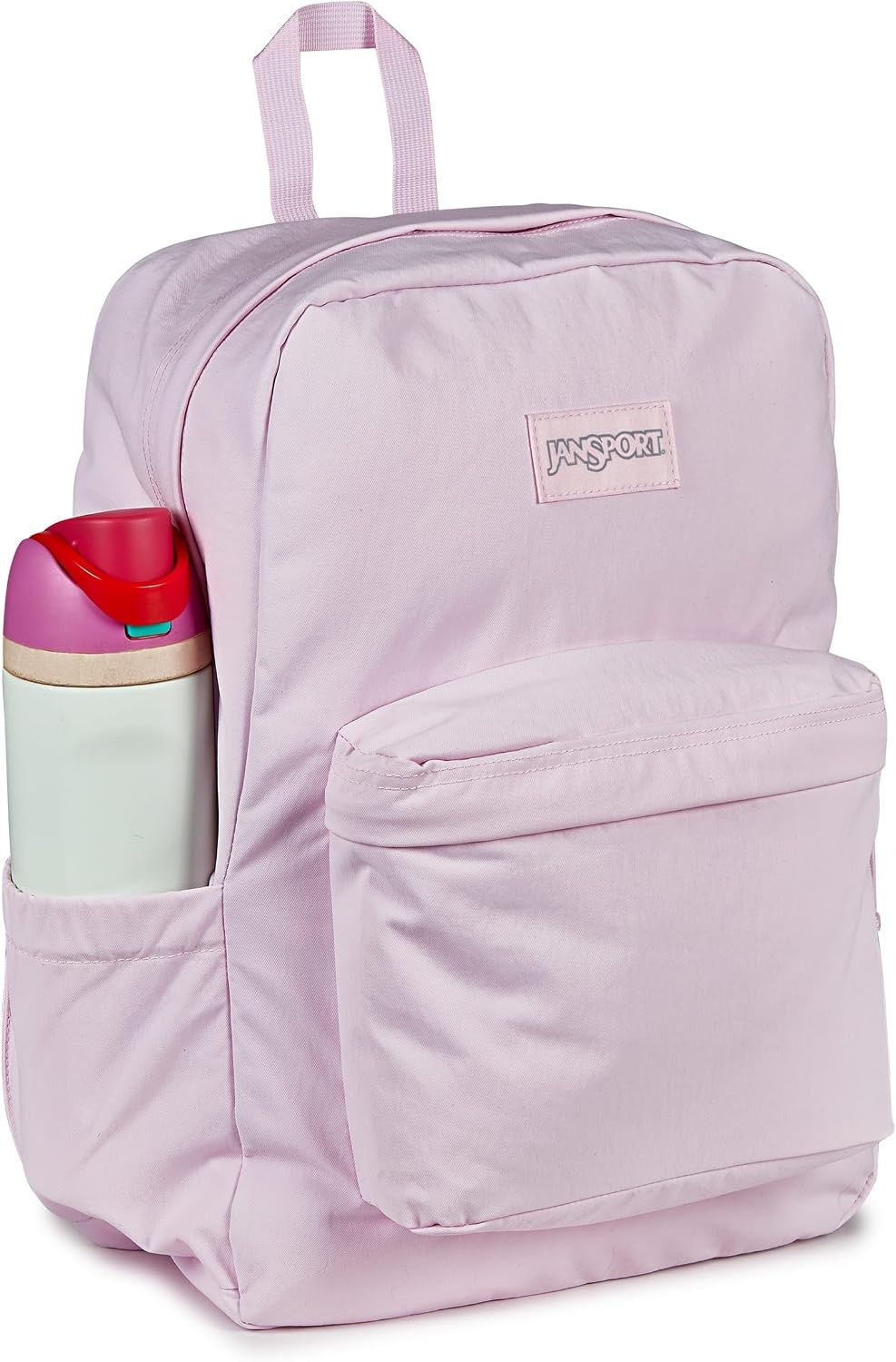 image:imageJanSport Superbreak Plus FX Backpack Work Travel or Laptop Bag with Water Bottle Pocket Surreal Corduroy CoconutPink IcePink Ice